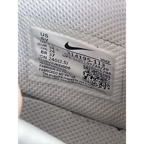 Nike Air Force 1 Mid Sneakers GS Triple White 314195-113 Youth 6Y‎ / Womens 7.5 - Picture 8 of 13